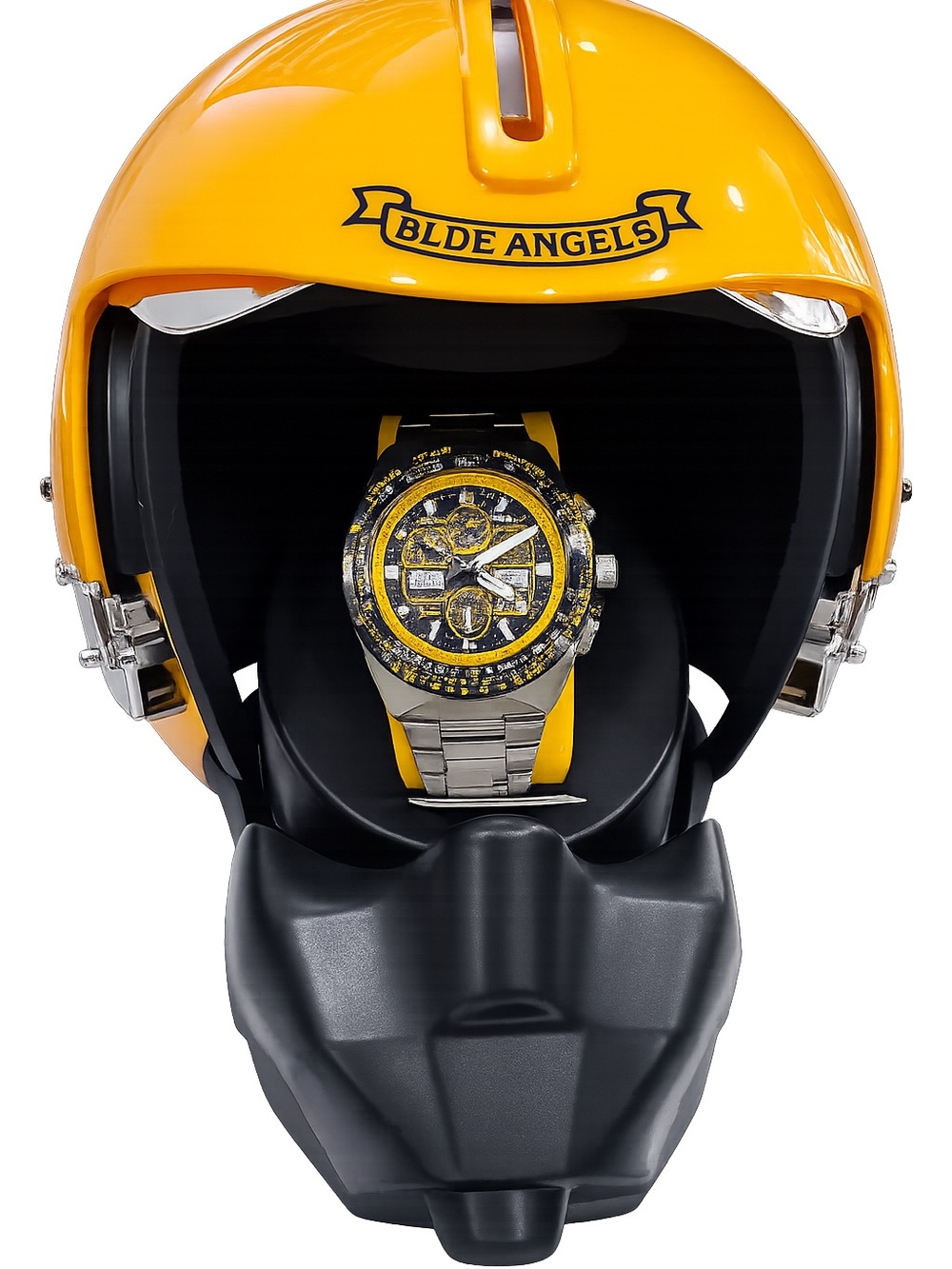 Citizen Men's Chronograph Watch with Yellow Accents